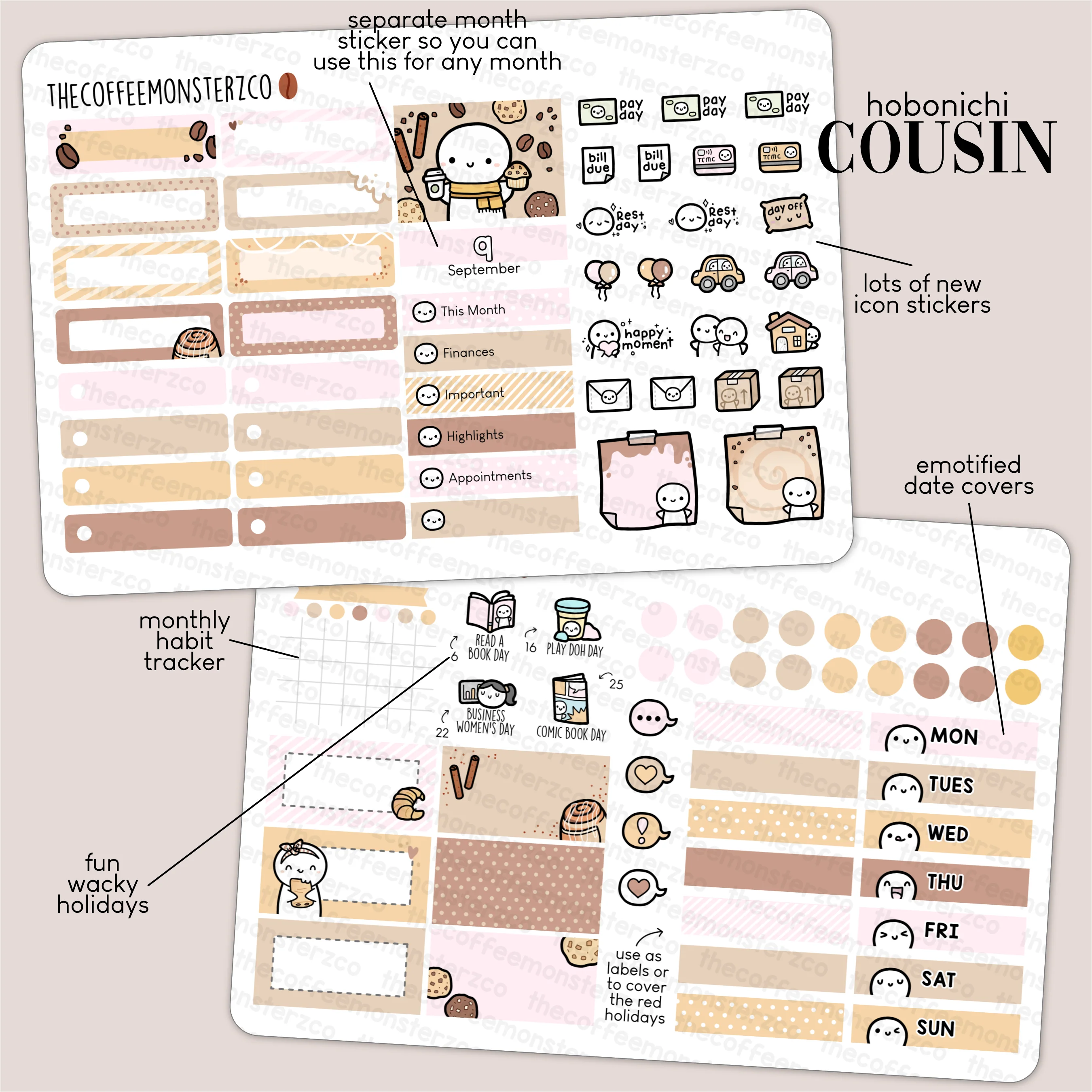 2023 Hobonichi Cousin Monthly Kits - Part 2 - Image 4