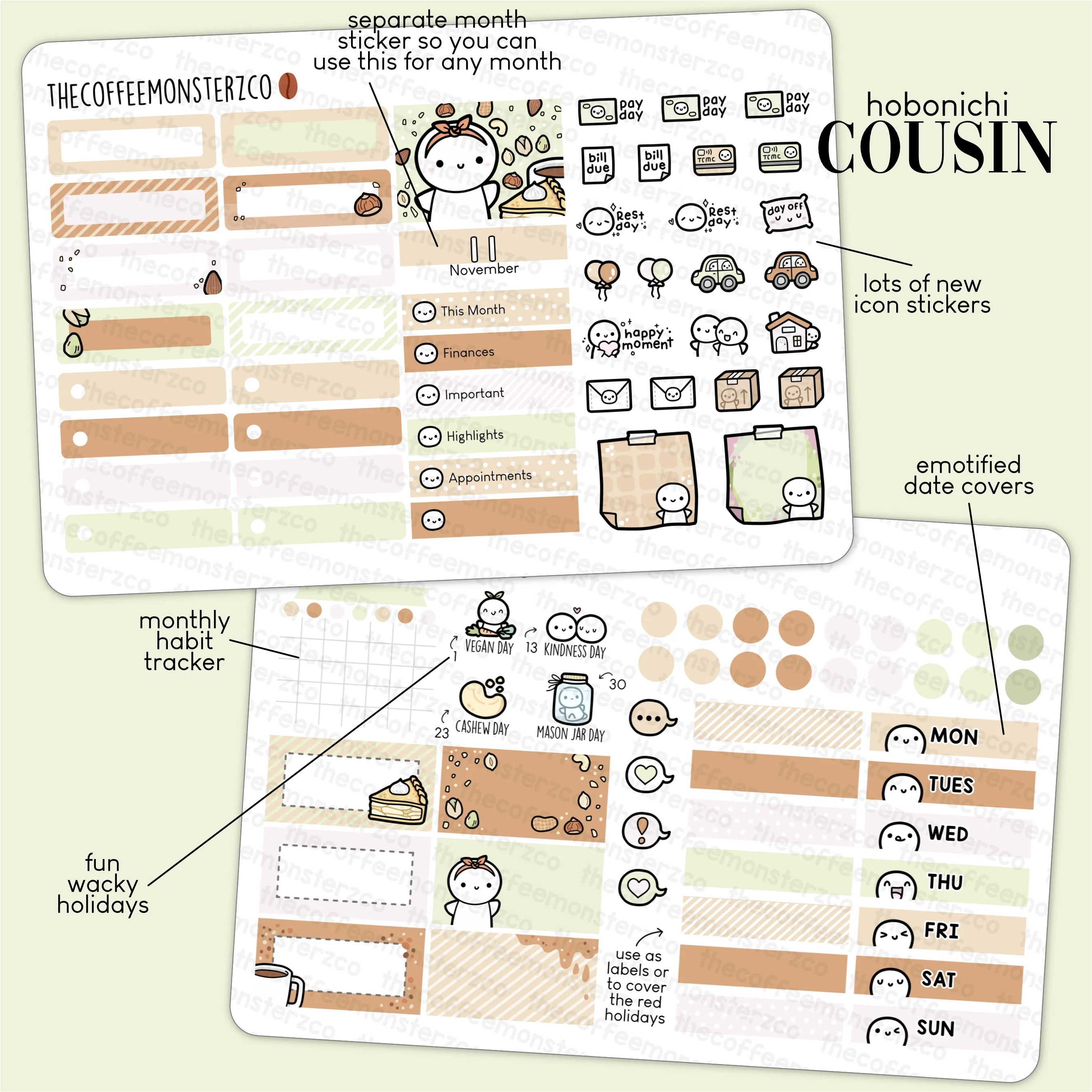 2023 Hobonichi Cousin Monthly Kits - Part 2 - Image 6