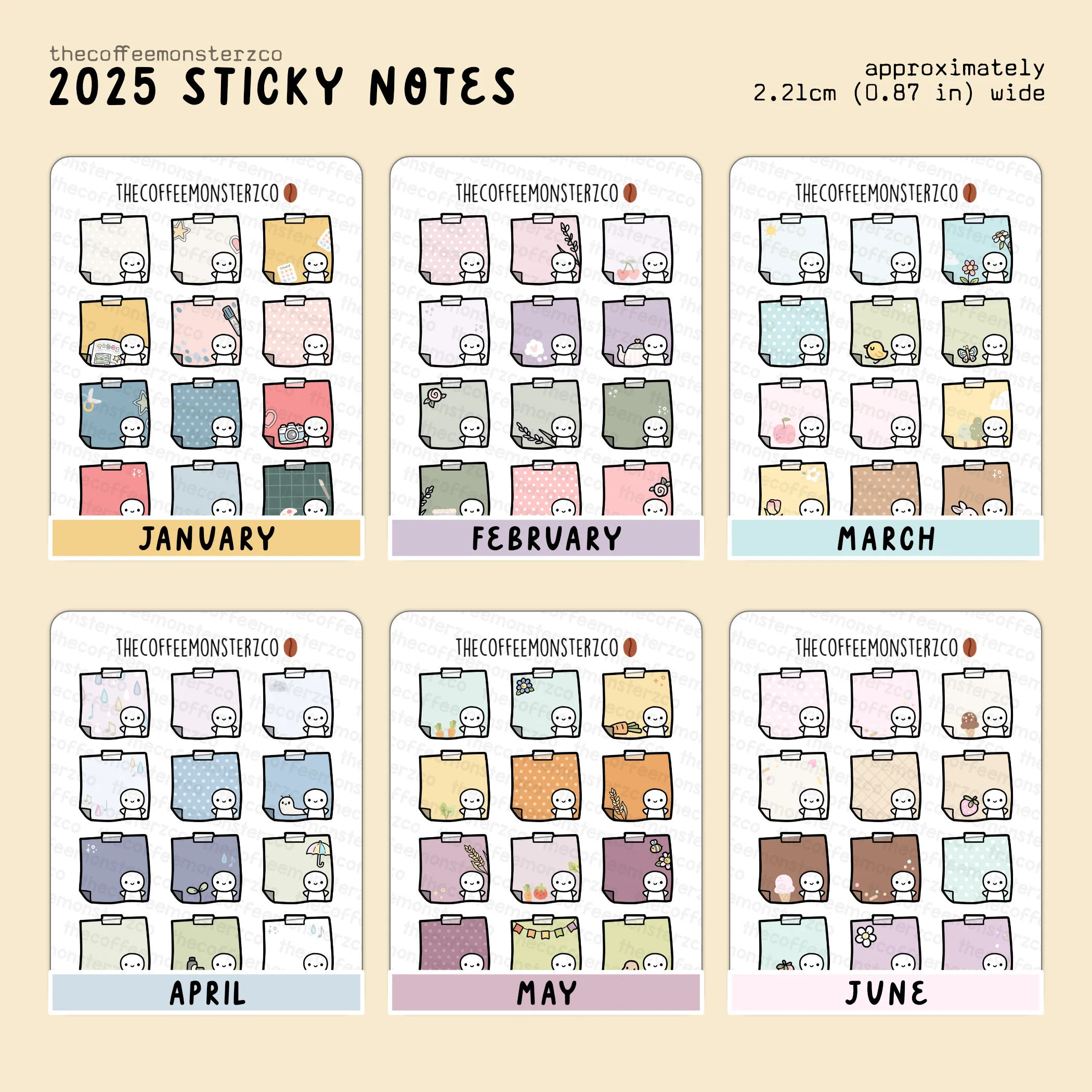 2025 Coordinating Sticky Notes - Image 2