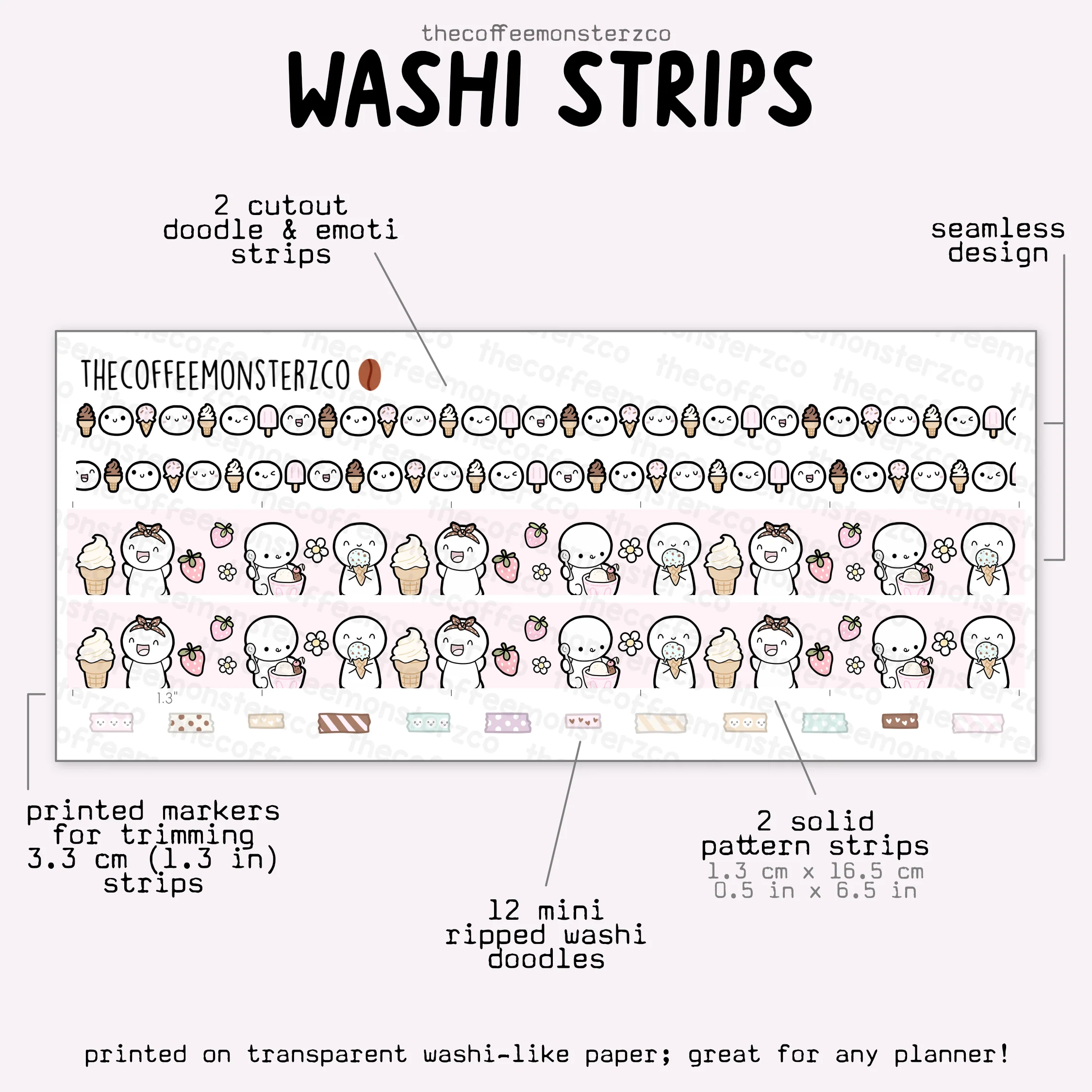 2025 Coordinating Washi Strips - Image 9