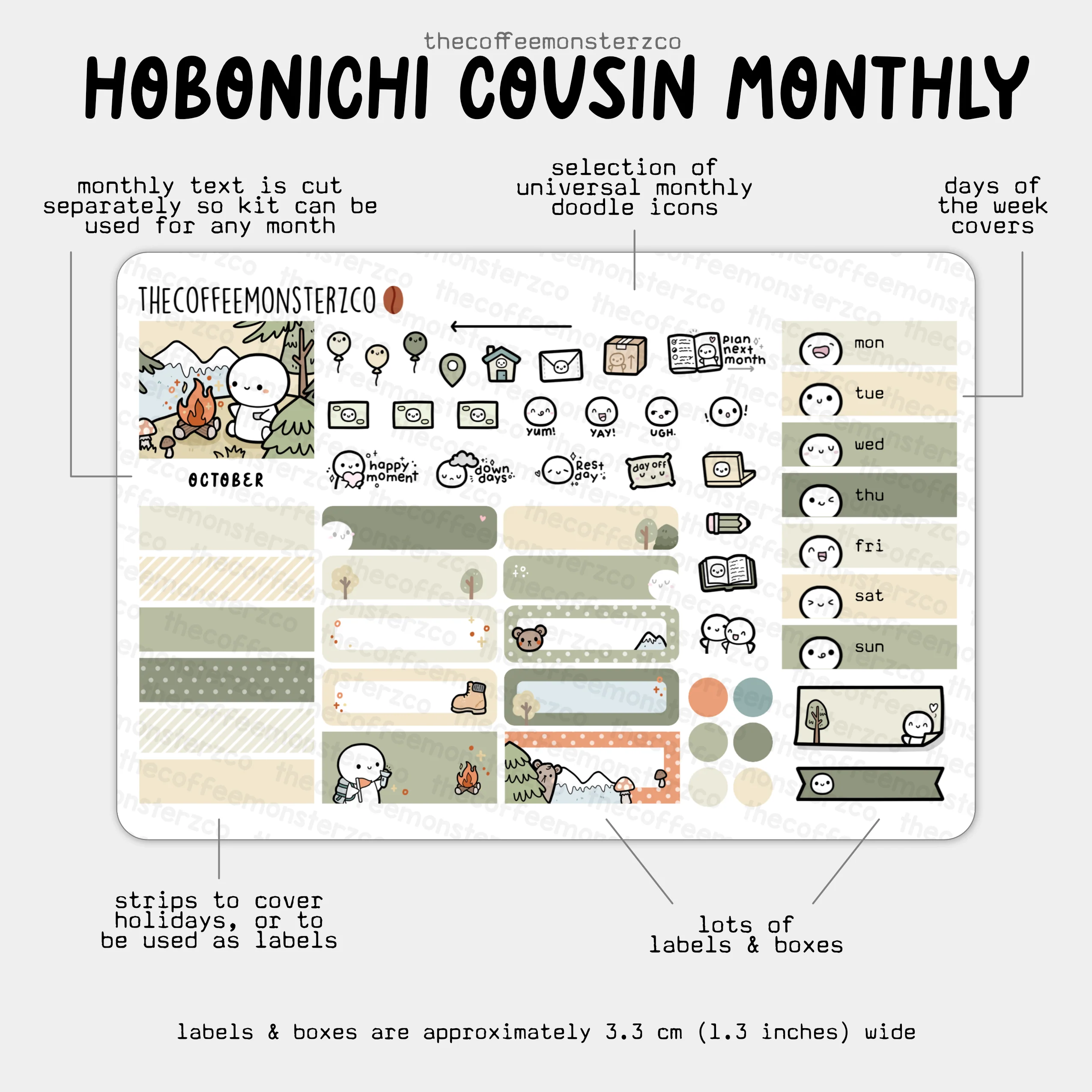 2025 Hobonichi Cousin Monthly Kits - Image 12