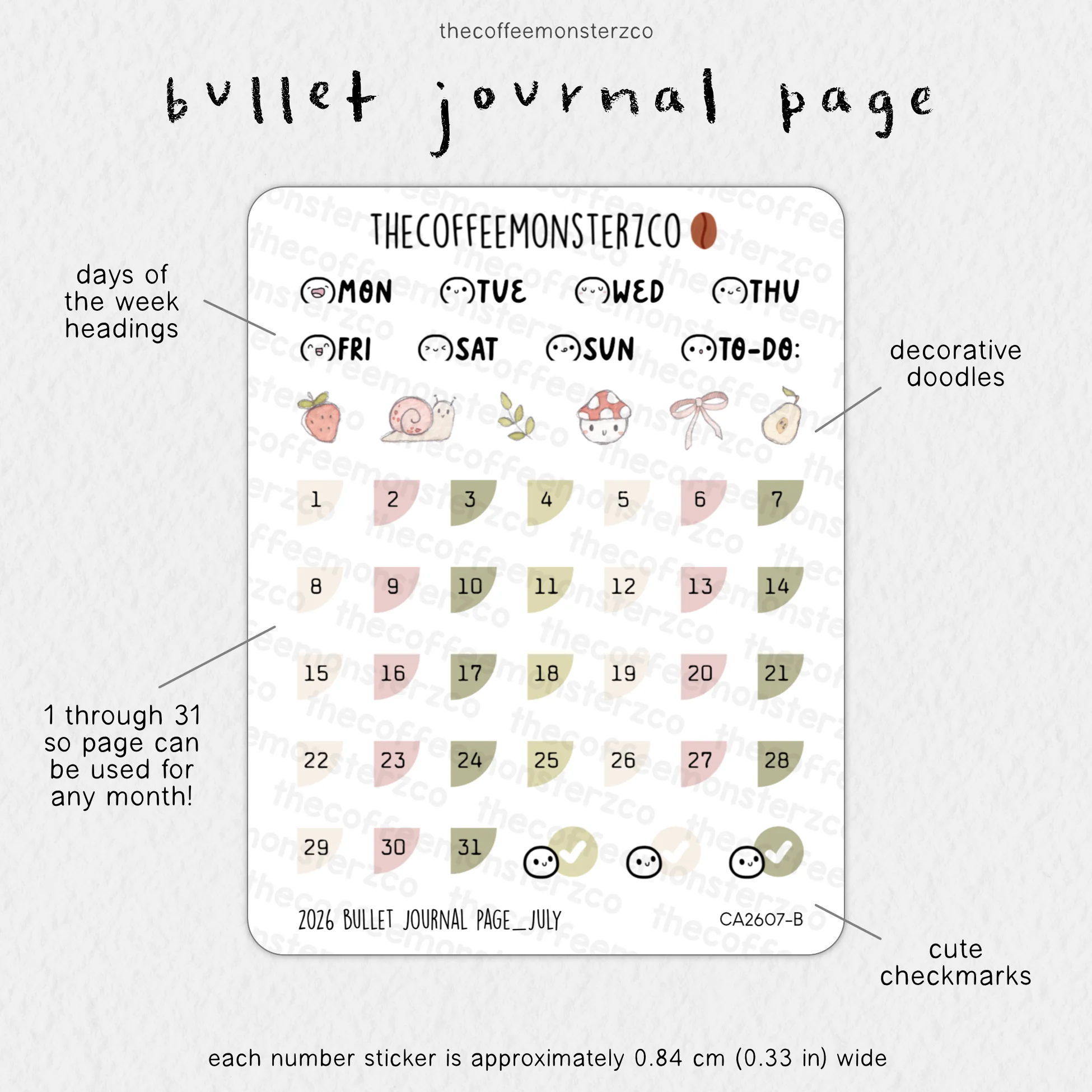 2026 Bullet Journal Page - Image 10