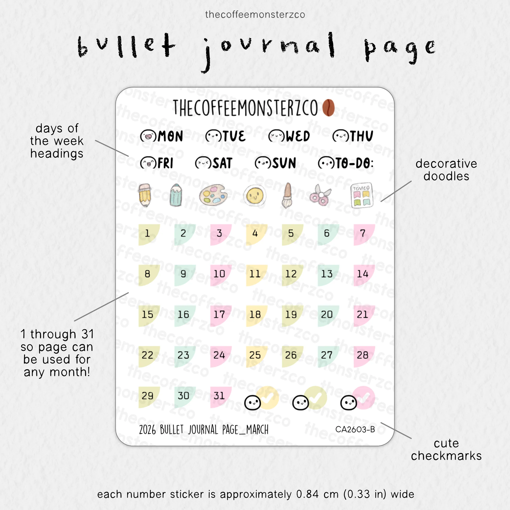 2026 Bullet Journal Page - Image 6