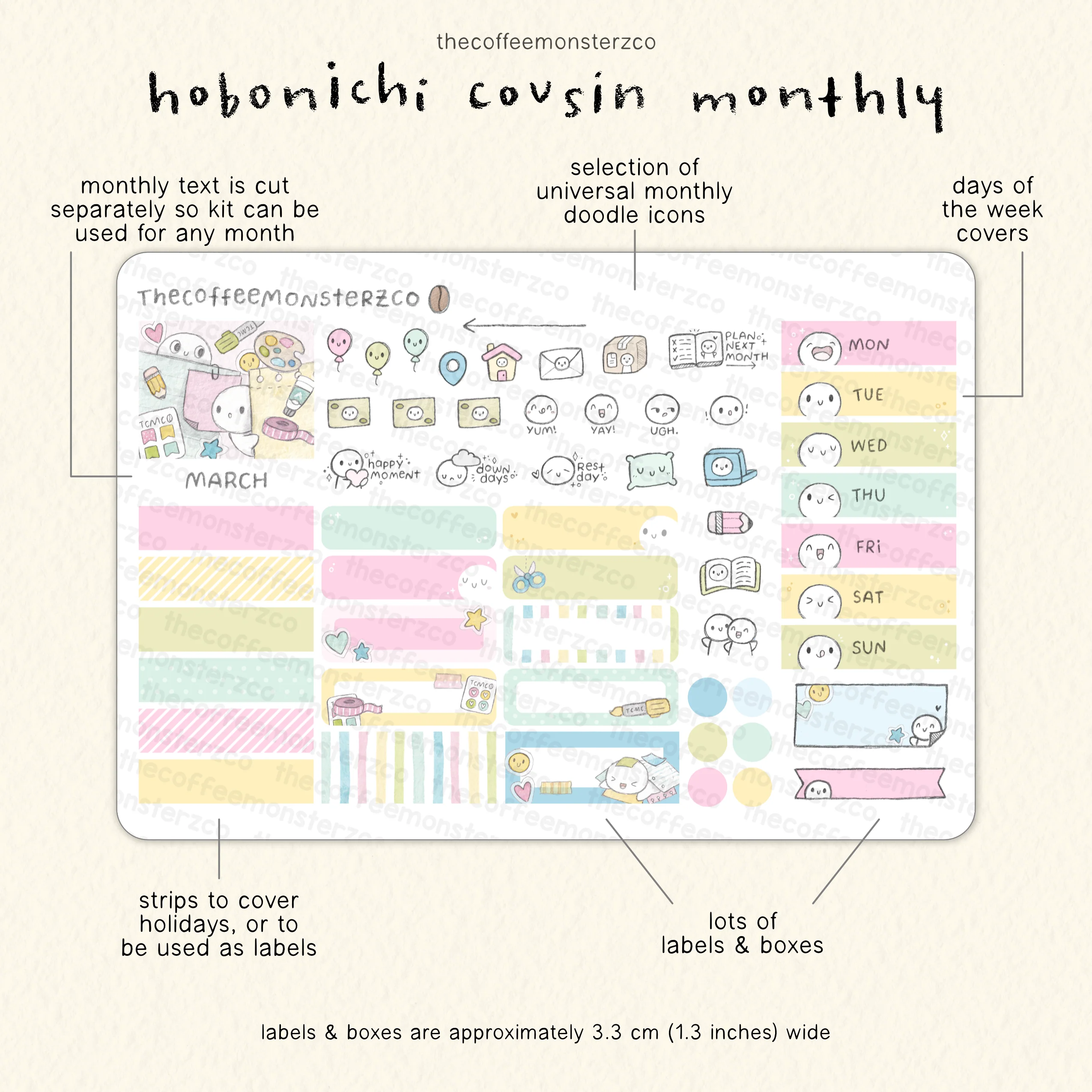 2026 Hobonichi Cousin Monthly Kits - Image 6