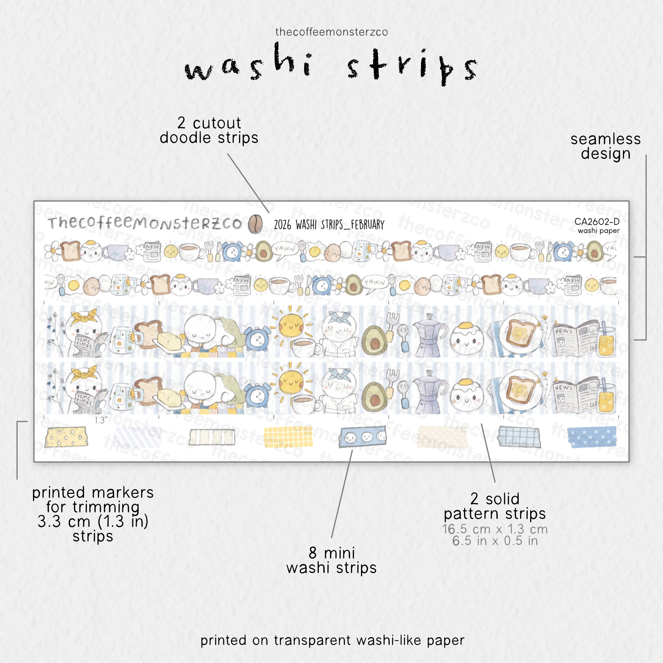 2026 Coordinating Washi Strips - Image 5