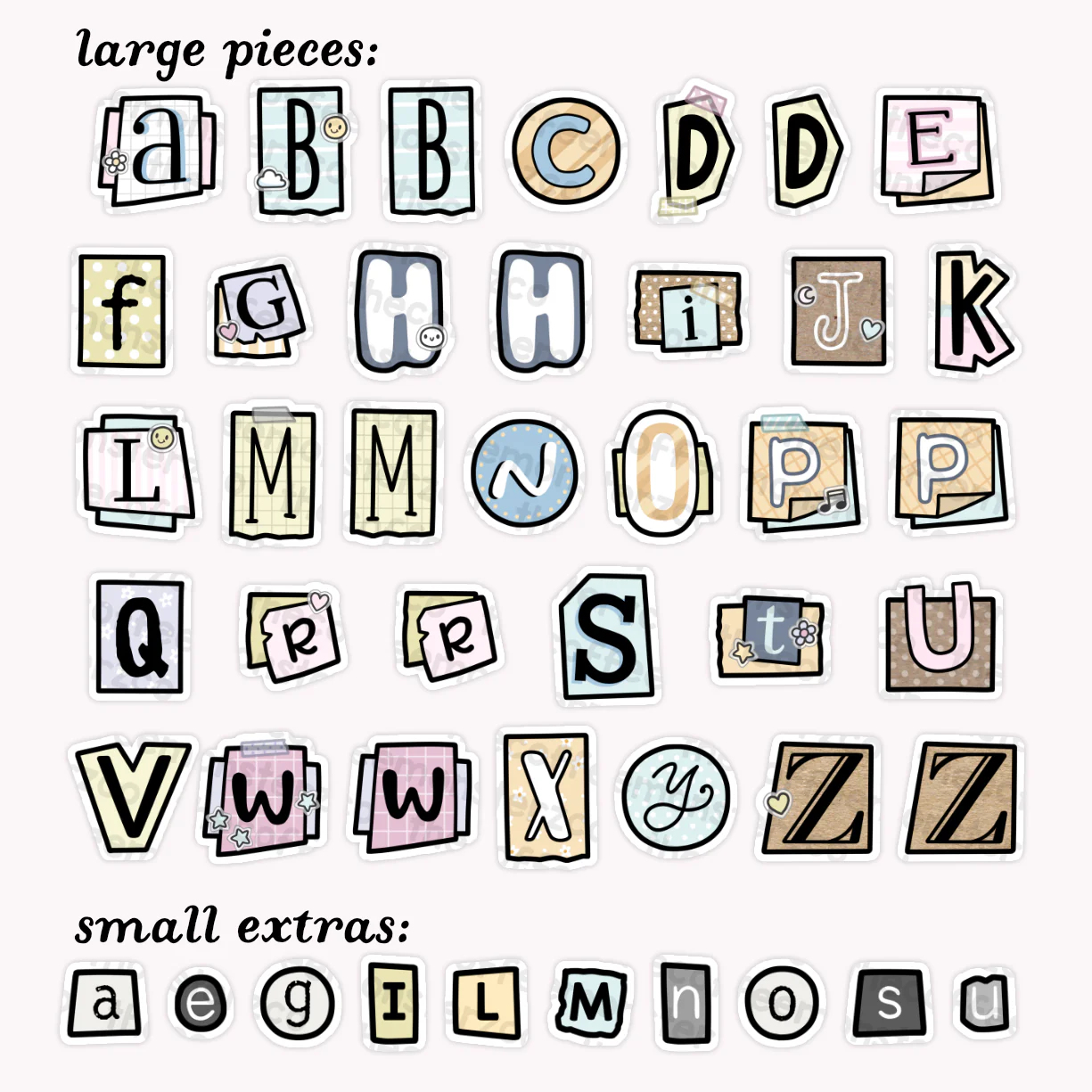 Alphabet Clippings (Digital File) - Image 3