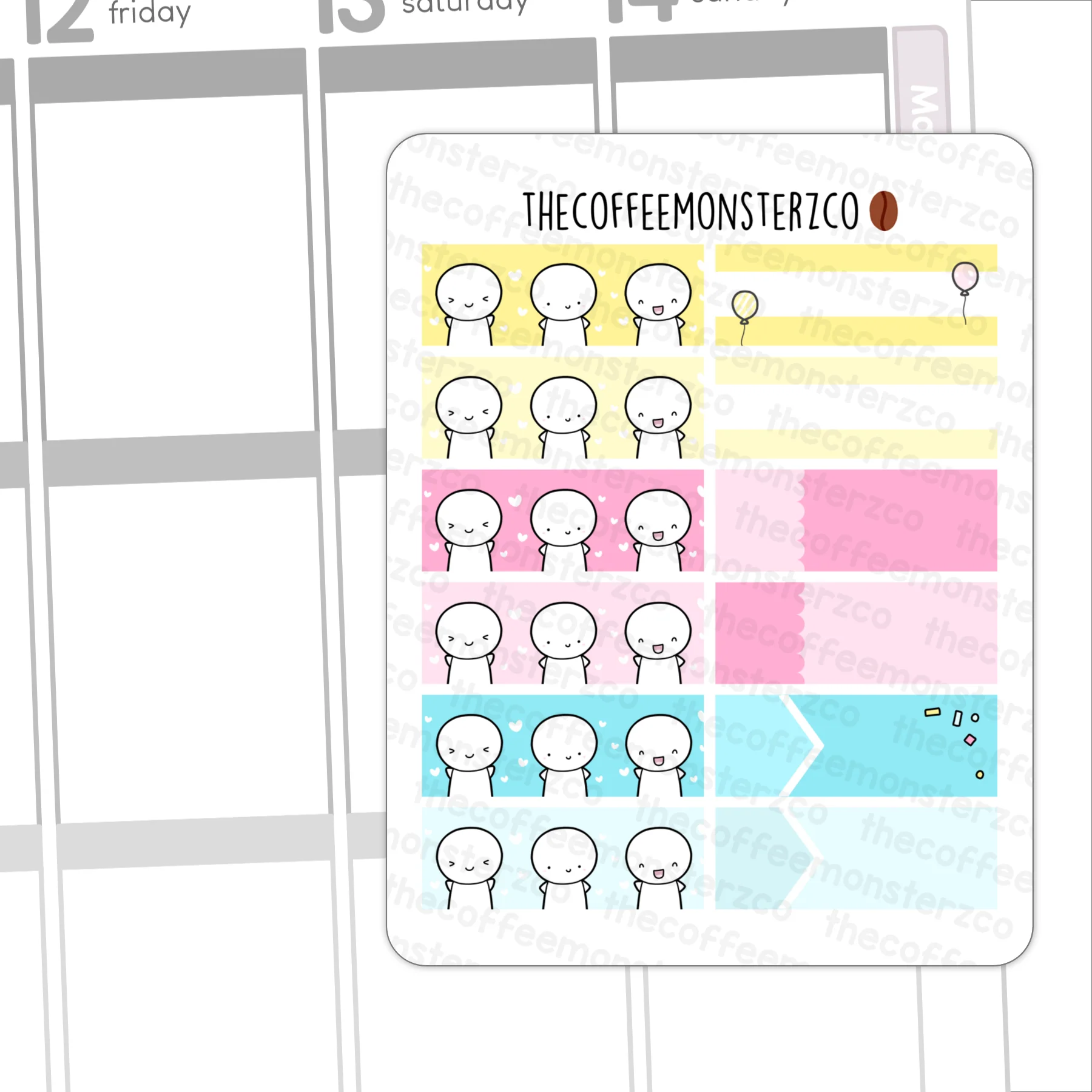 Birthday Bash Emoti Functional Stickers - Image 3