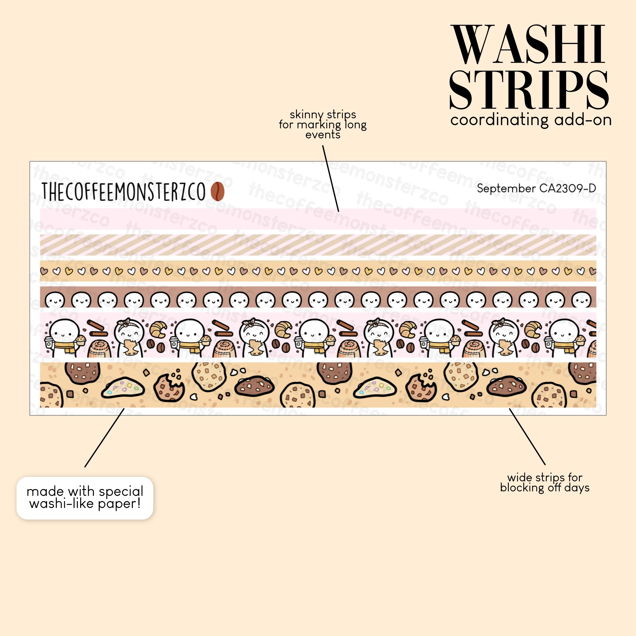 2023 Coordinating Add-ons - Washi Strips Part 2 - Image 4