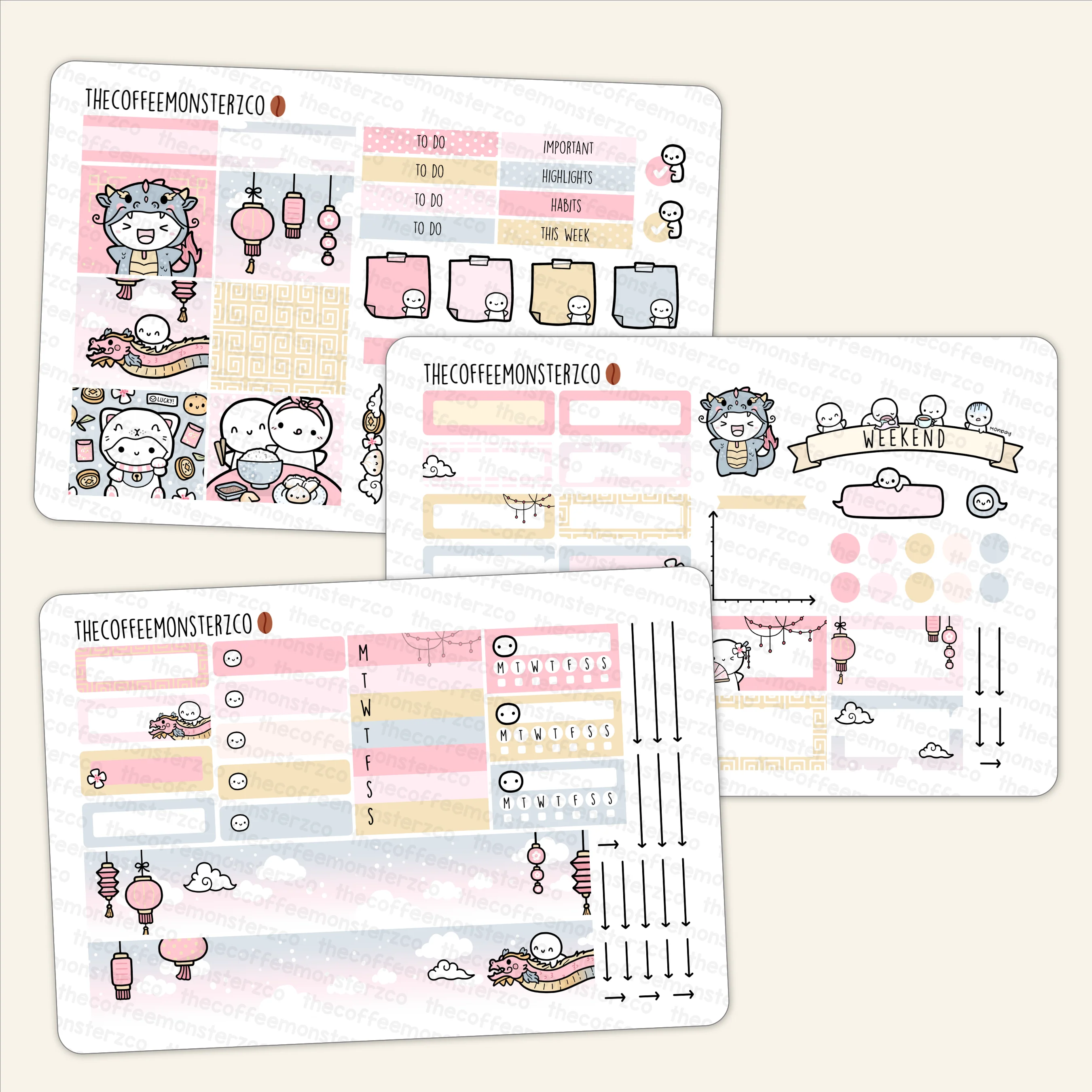 Lunar New Year 2024 Hobonichi Cousin Kit (FINAL STOCK) - Image 3
