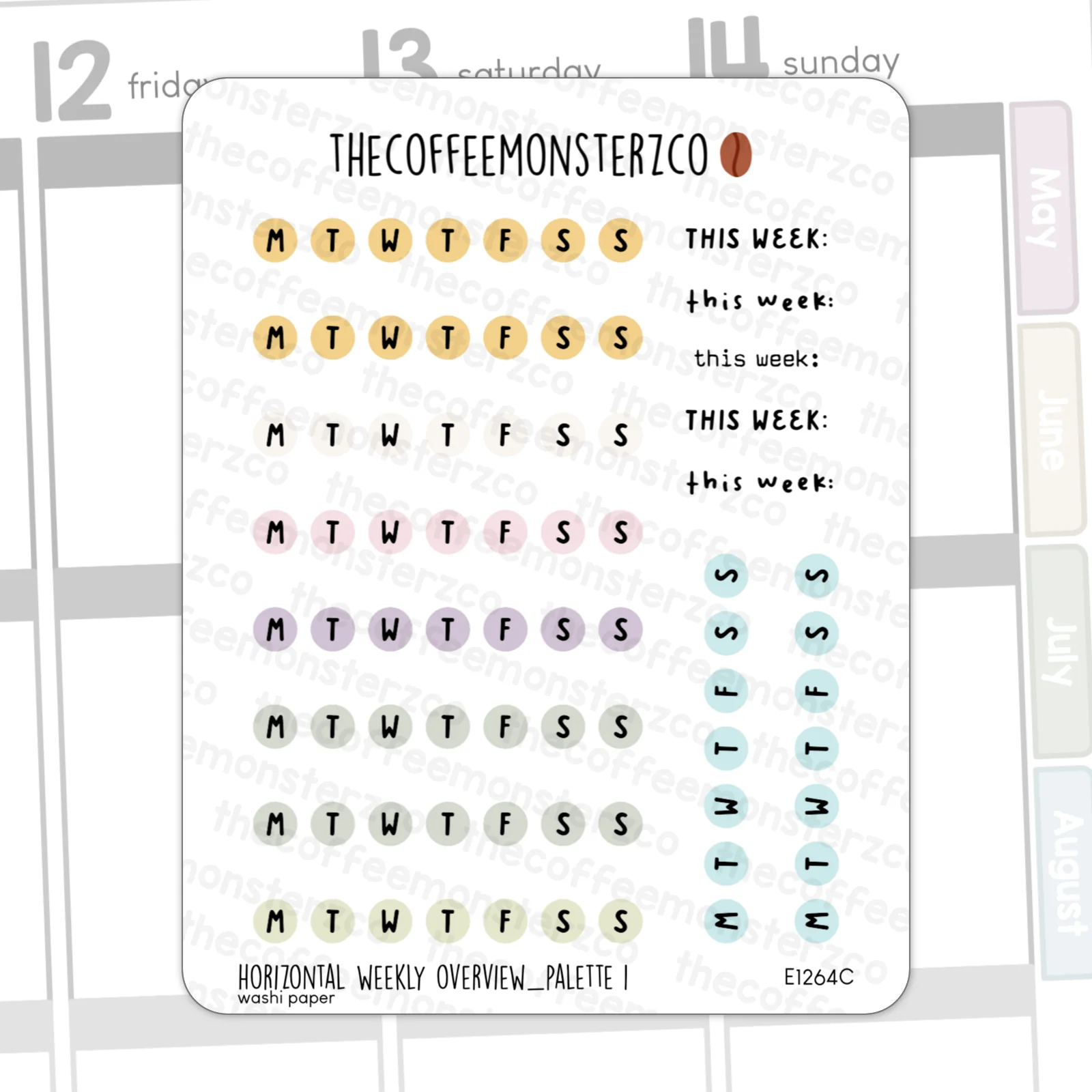 Horizontal Weekly Overview - Image 4