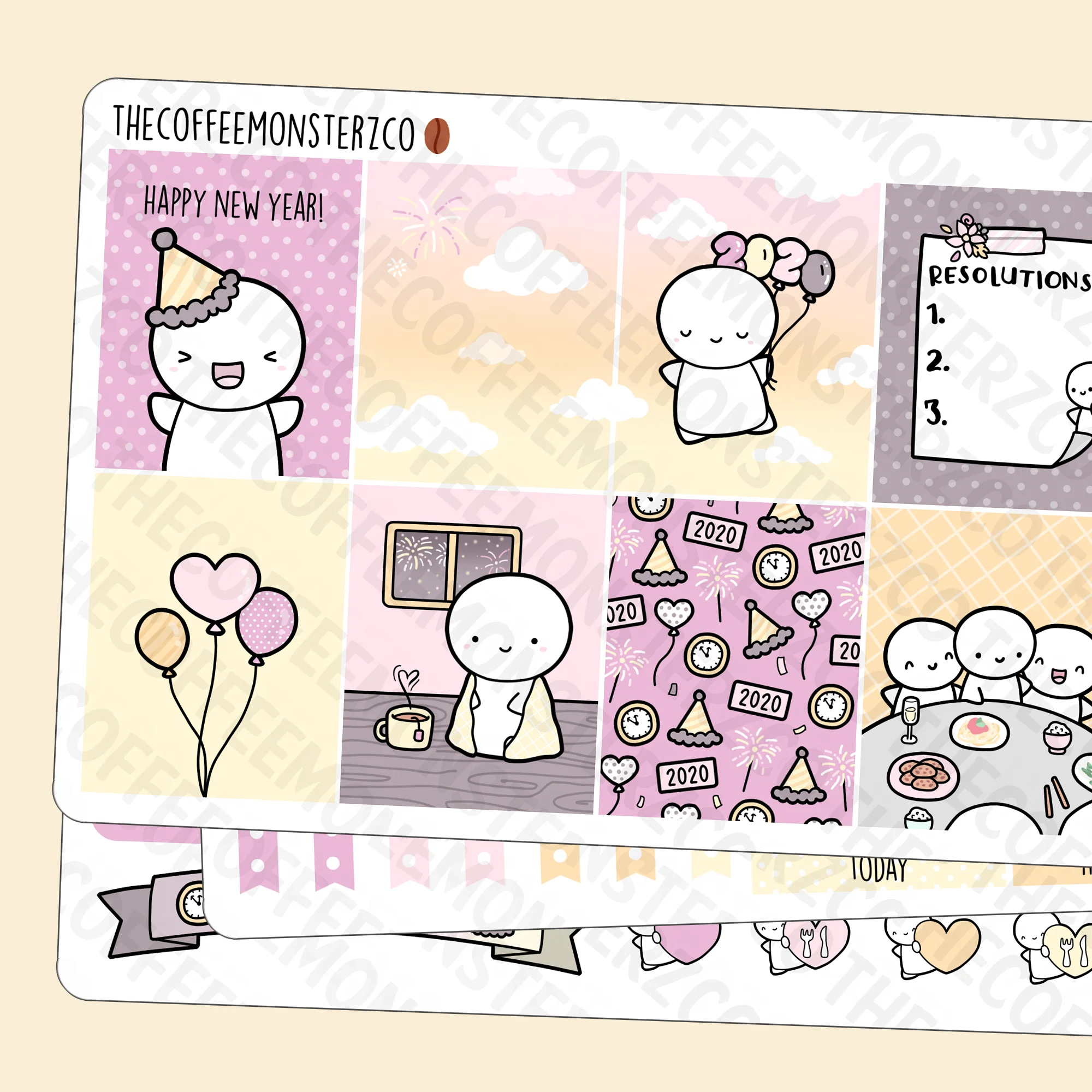 New Years (A New Chapter) Sticker Collection
