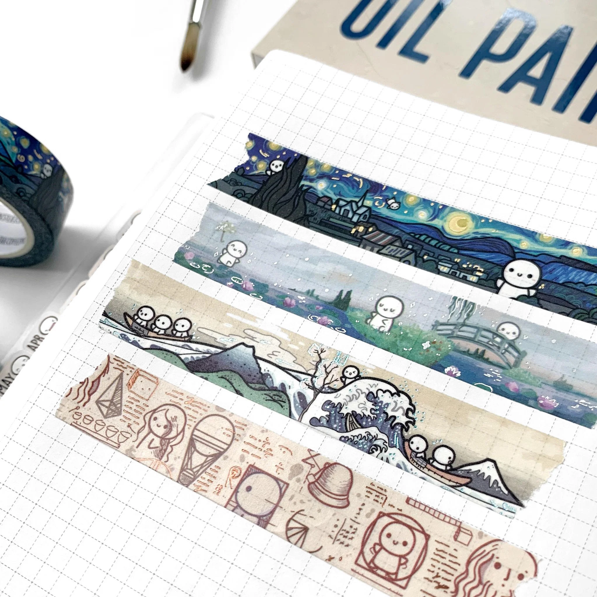 Ode To Van Gogh Washi Tape - 15mm - Image 2