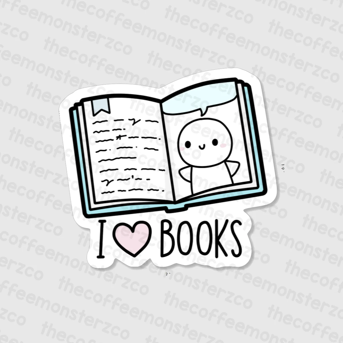 Reading Emoti - Vinyl Sticker - Image 4
