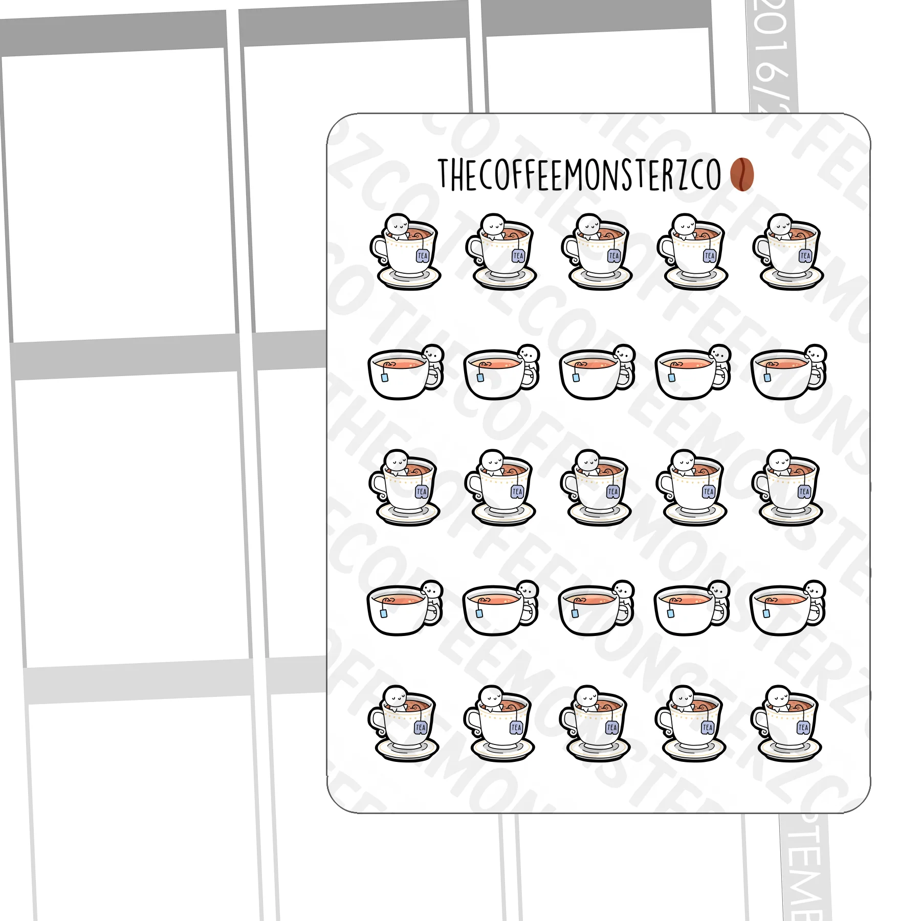 Tea Time Emotis Sampler - Image 2
