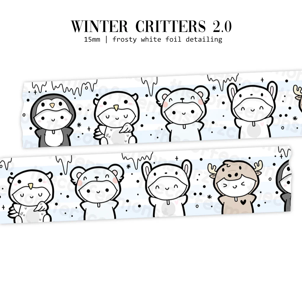 Winter Critters 2.0 Washi Tape - 15mm - Image 2
