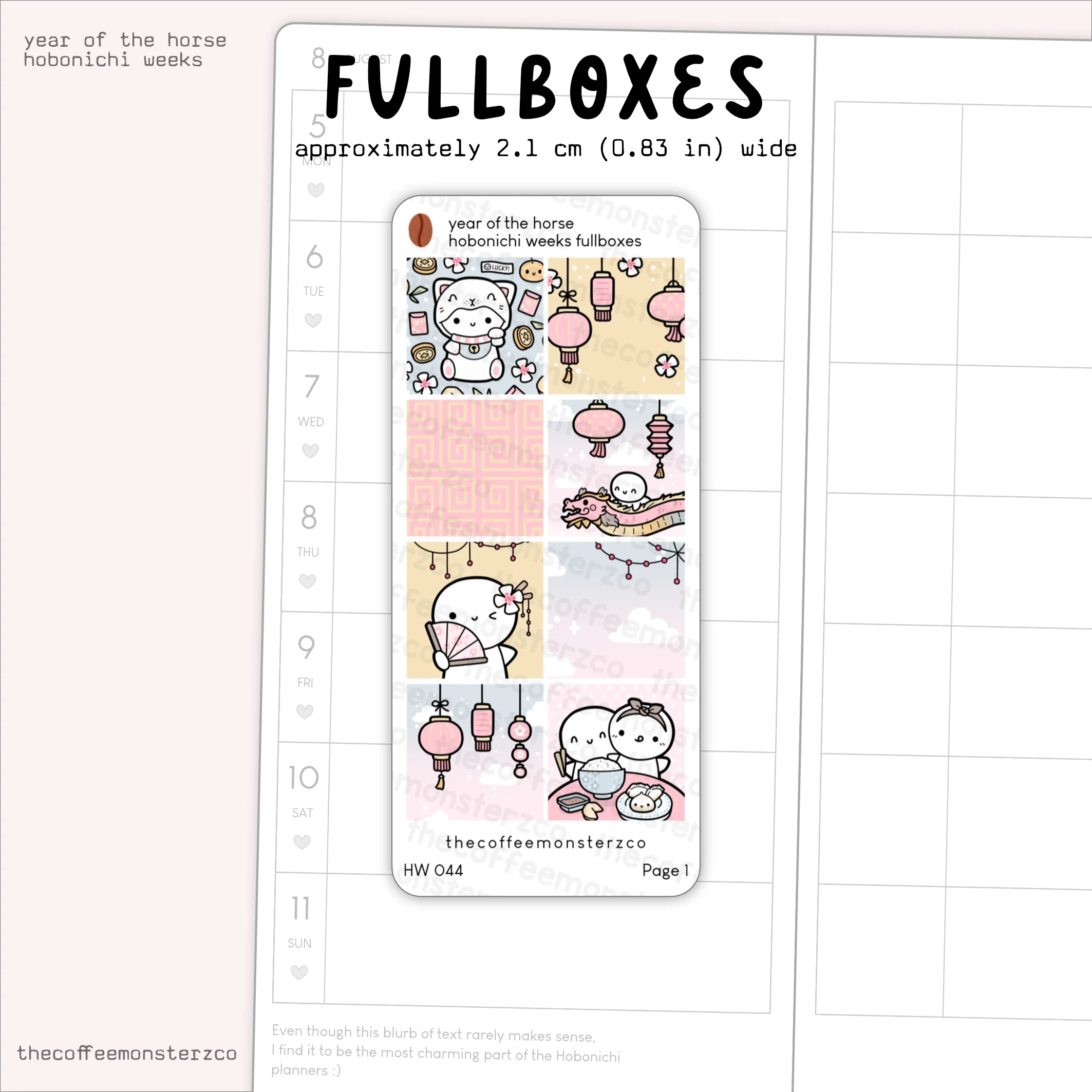 Year of the Horse - Hobonichi Weeks Kit - Image 4